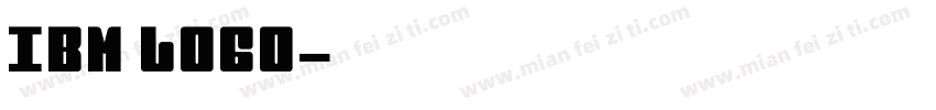 IBM logo字体转换
